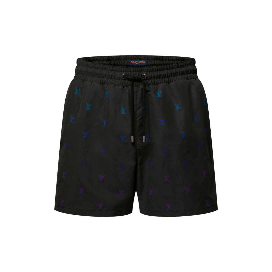 LV Blason Gradient Embroidered Swim Shorts - Ready-to-Wear | LOUIS